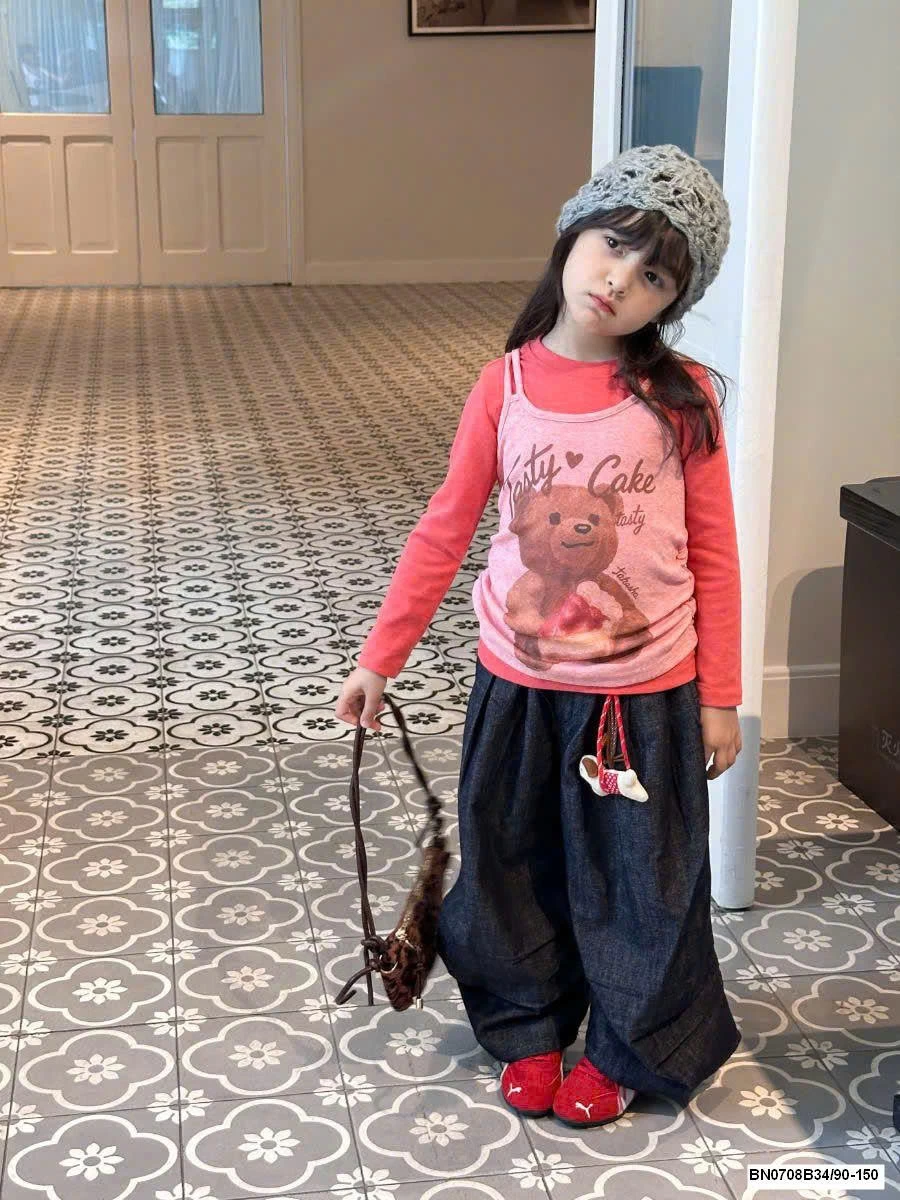 sET ÁO THUN DÀI TAY MIX QUẦN JEAN SUÔNG