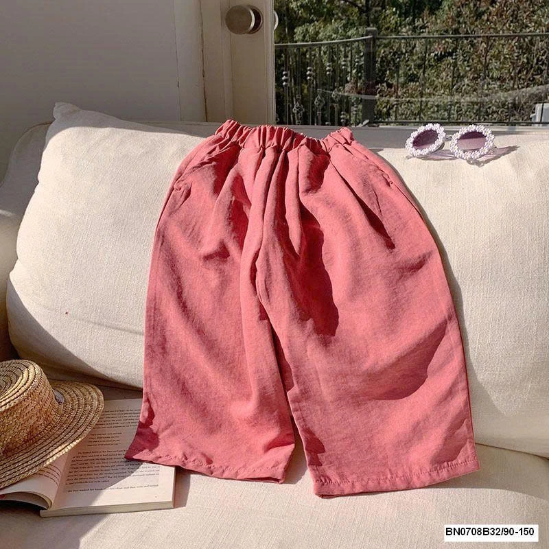 QUẦN SUÔNG TRƠN MÀU VẢI THÔ