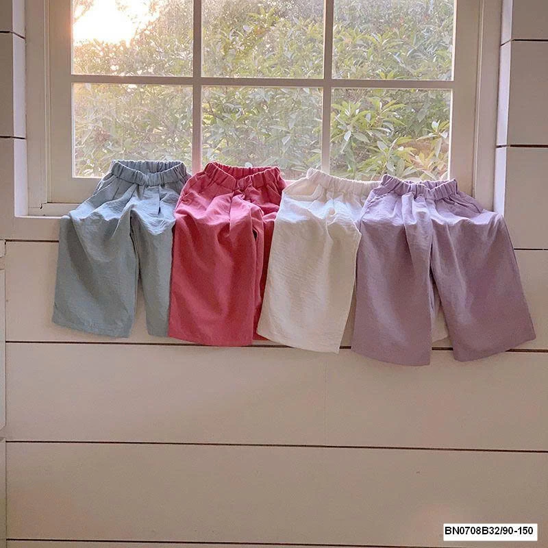 QUẦN SUÔNG TRƠN MÀU VẢI THÔ