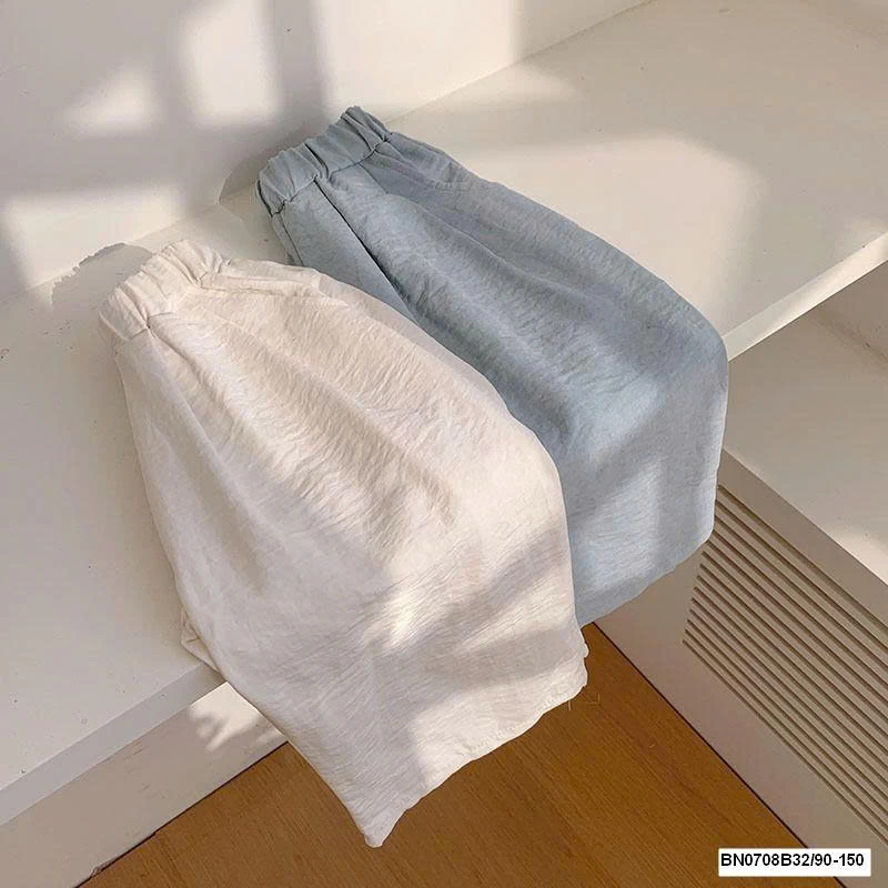 QUẦN SUÔNG TRƠN MÀU VẢI THÔ