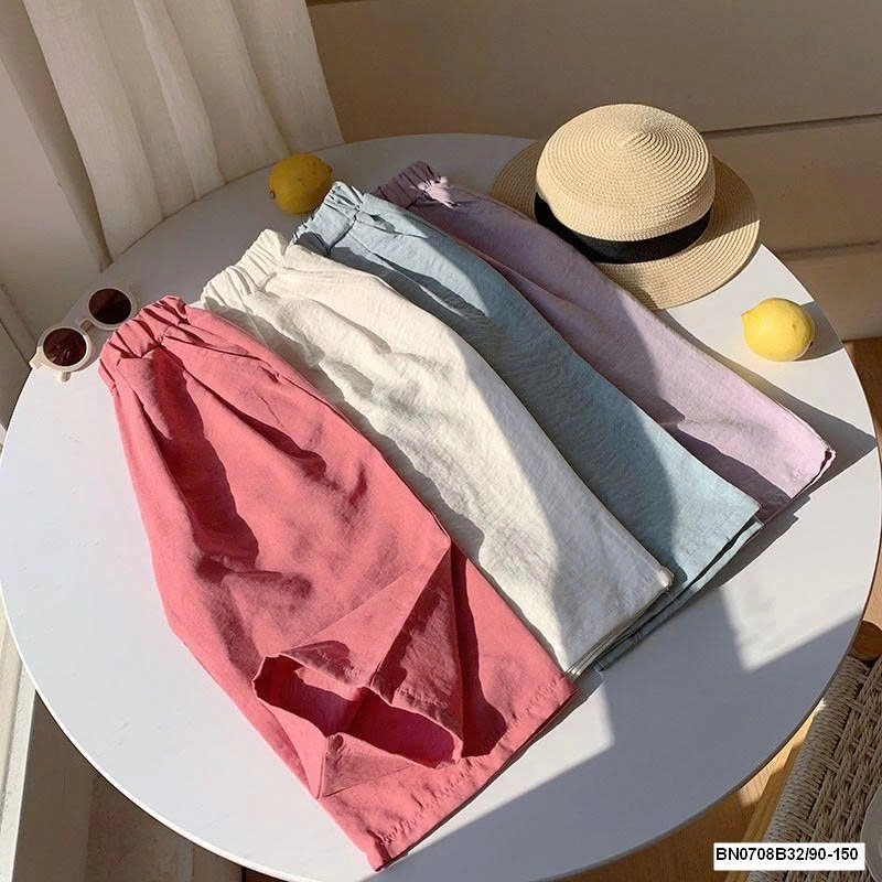 QUẦN SUÔNG TRƠN MÀU VẢI THÔ