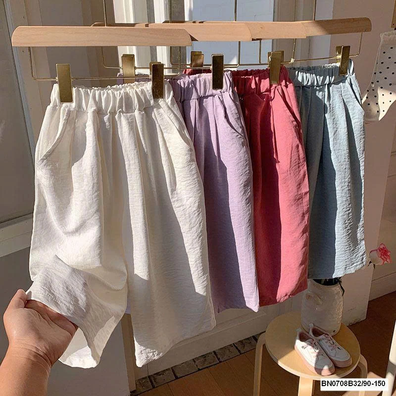 QUẦN SUÔNG TRƠN MÀU VẢI THÔ