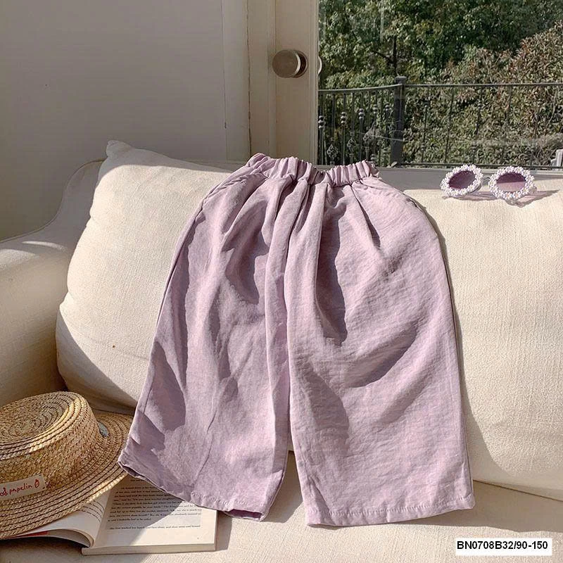 QUẦN SUÔNG TRƠN MÀU VẢI THÔ