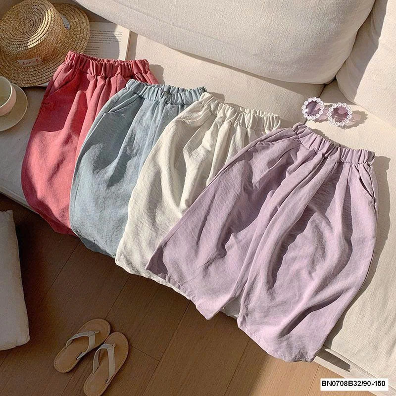 QUẦN SUÔNG TRƠN MÀU VẢI THÔ