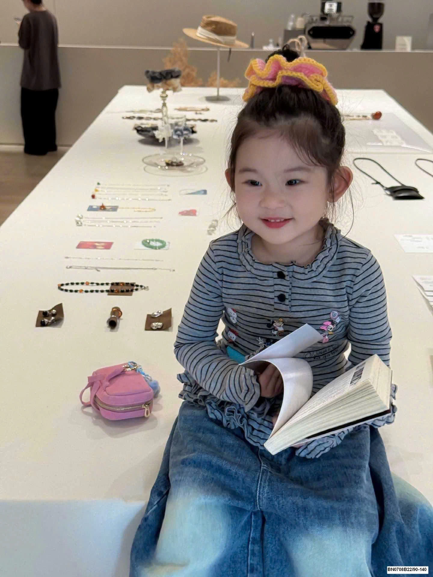 SET ÁO KẺ MIX QUẦN JEAN ỐNG RỘNG BG