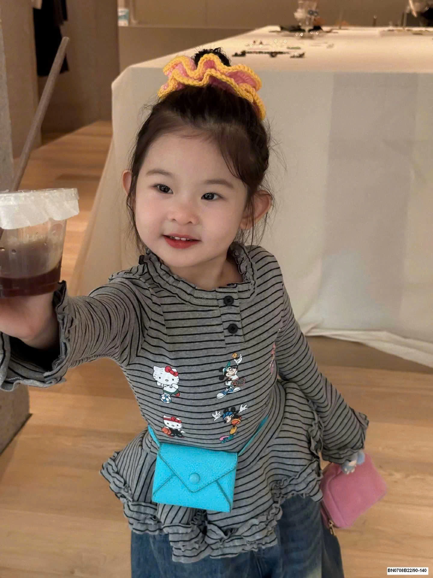 SET ÁO KẺ MIX QUẦN JEAN ỐNG RỘNG BG