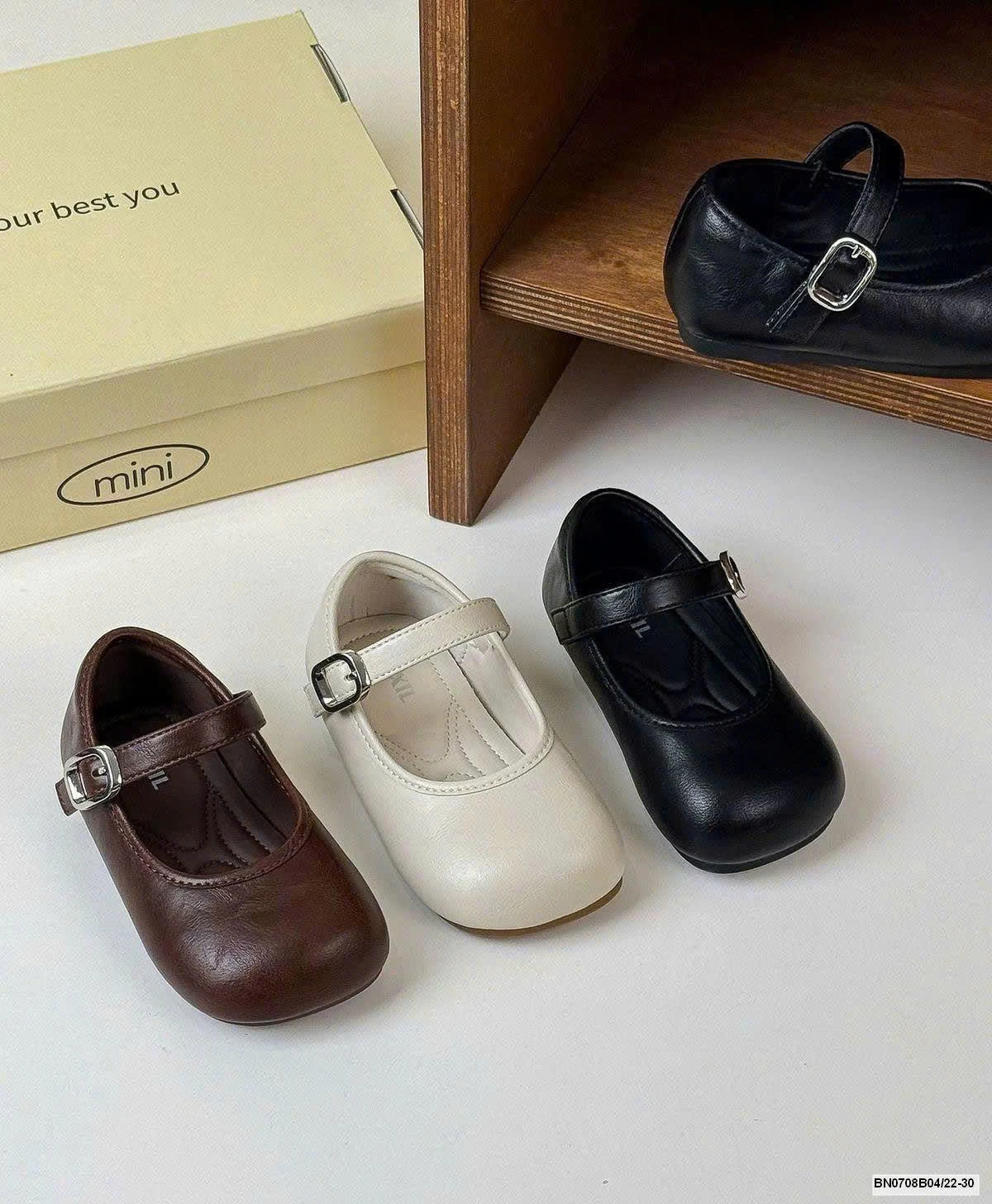 GIÀY BÚP BÊ PU TRƠN