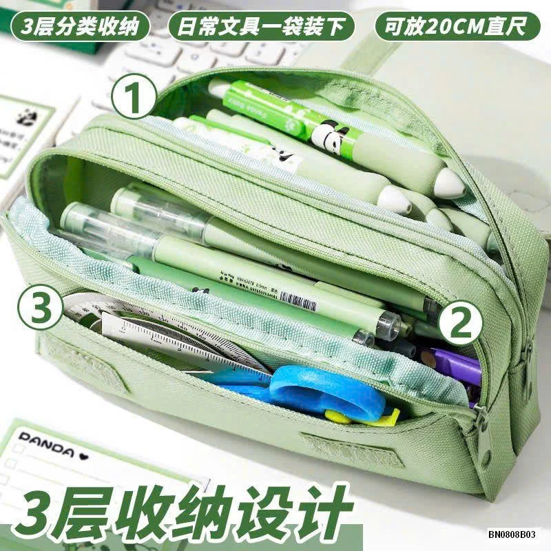 HỘP ĐỰNG BÚT CHO BÉ GẮN THÚ NHÚN