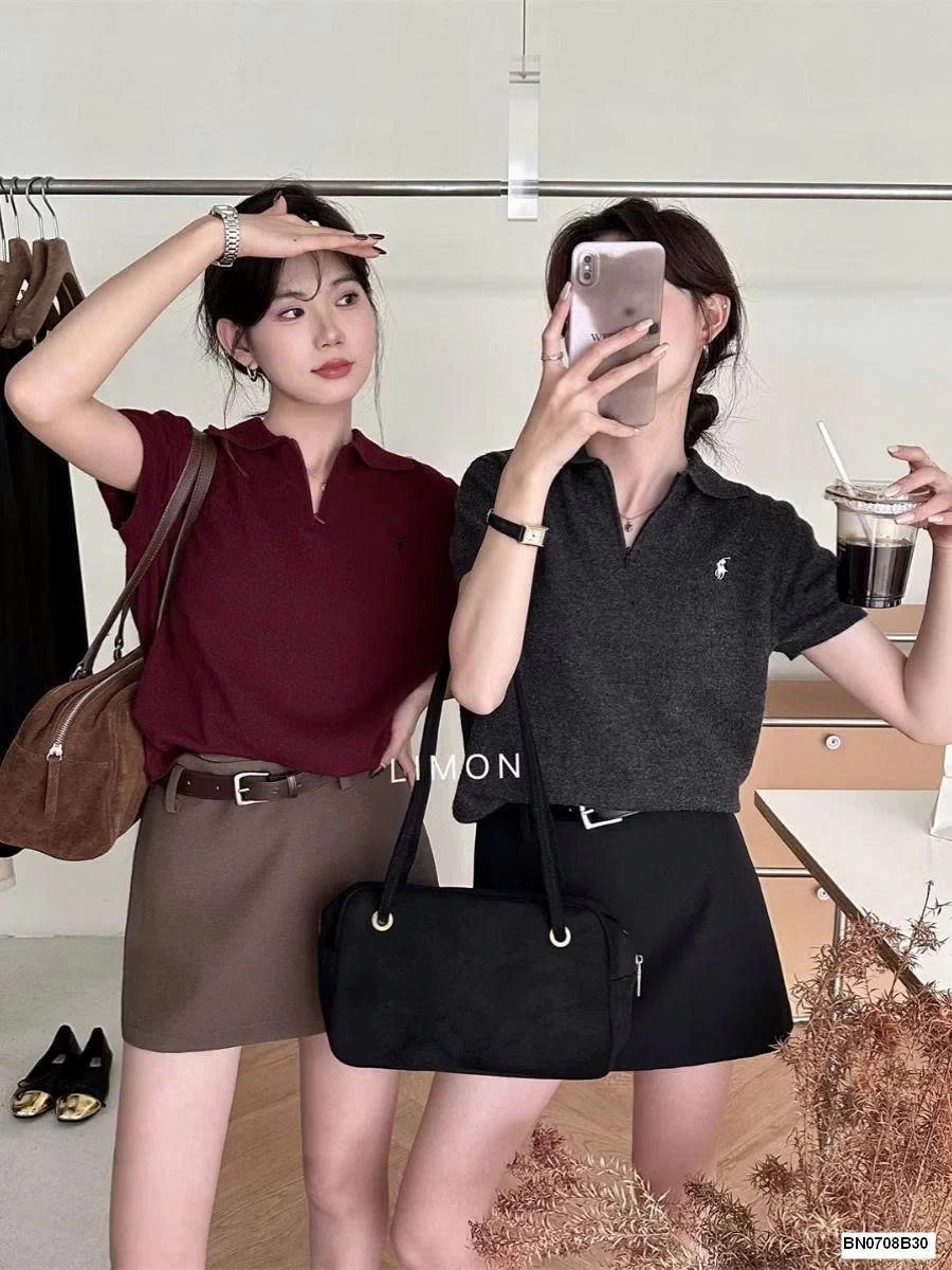 ÁO CỔ POLO PHỐI KHÓA