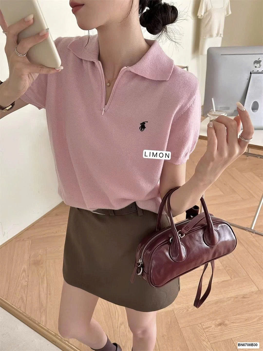 ÁO CỔ POLO PHỐI KHÓA