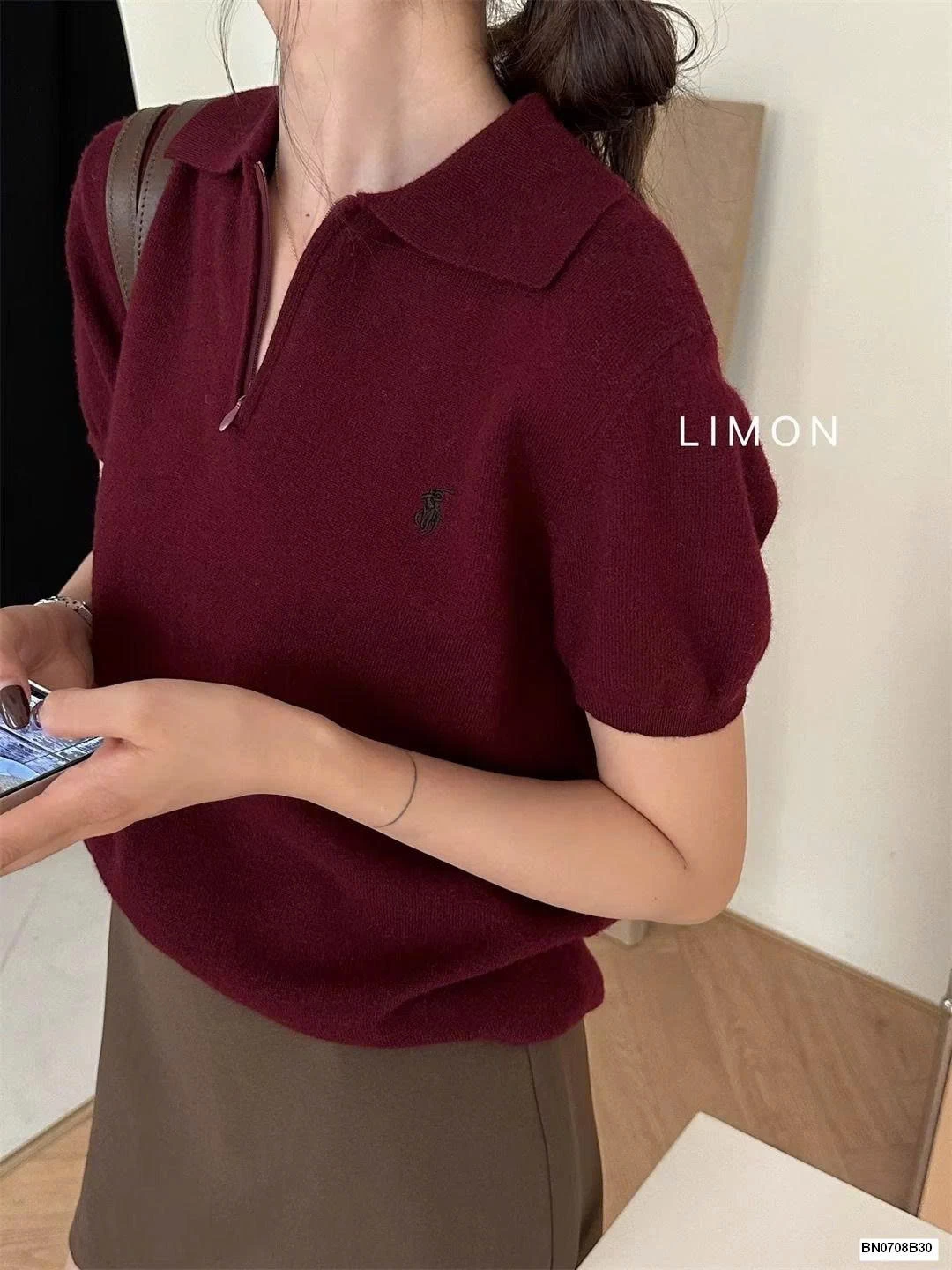 ÁO CỔ POLO PHỐI KHÓA