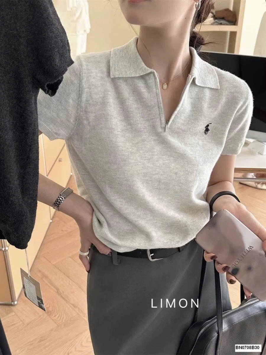 ÁO CỔ POLO PHỐI KHÓA