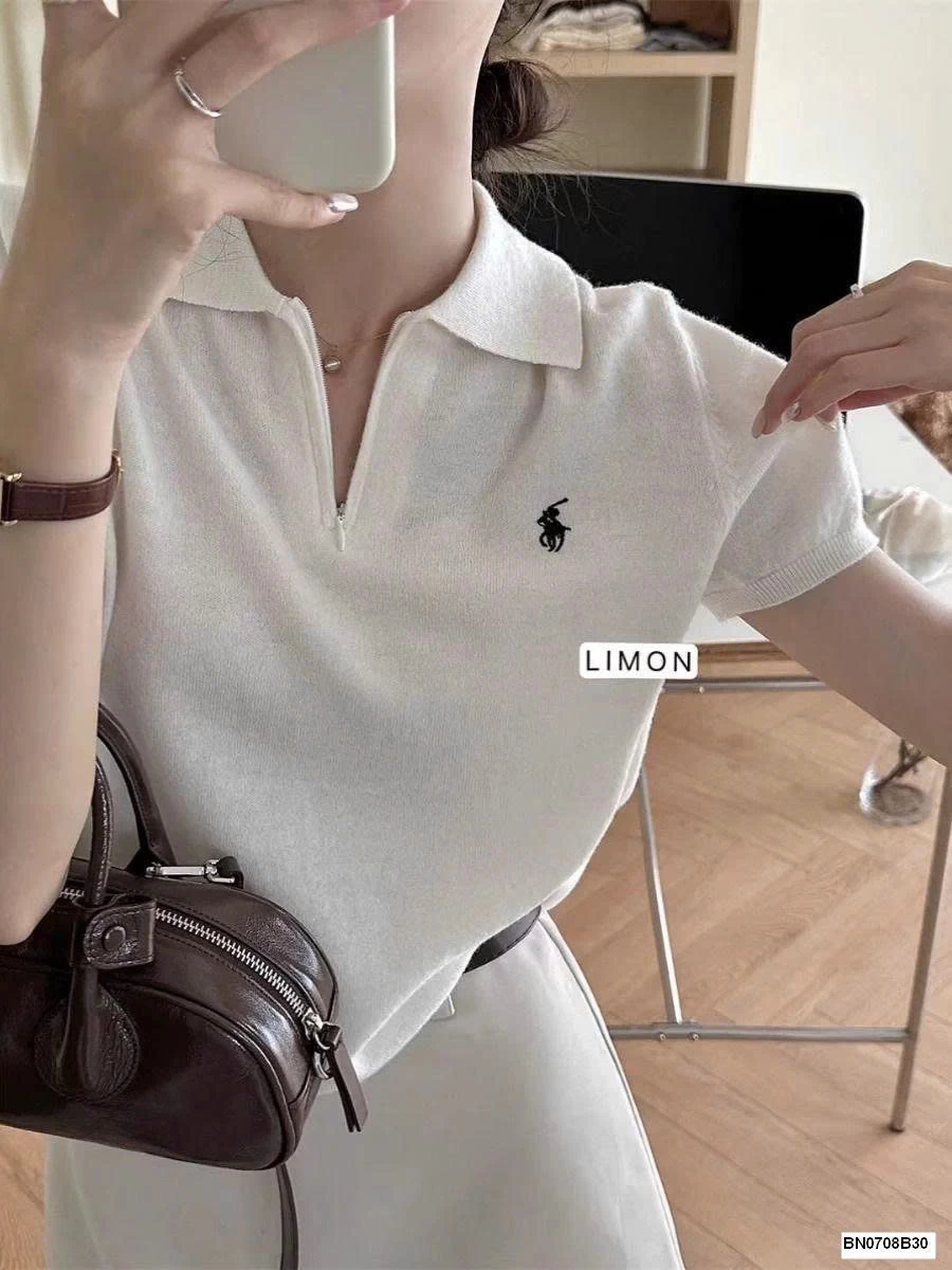 ÁO CỔ POLO PHỐI KHÓA