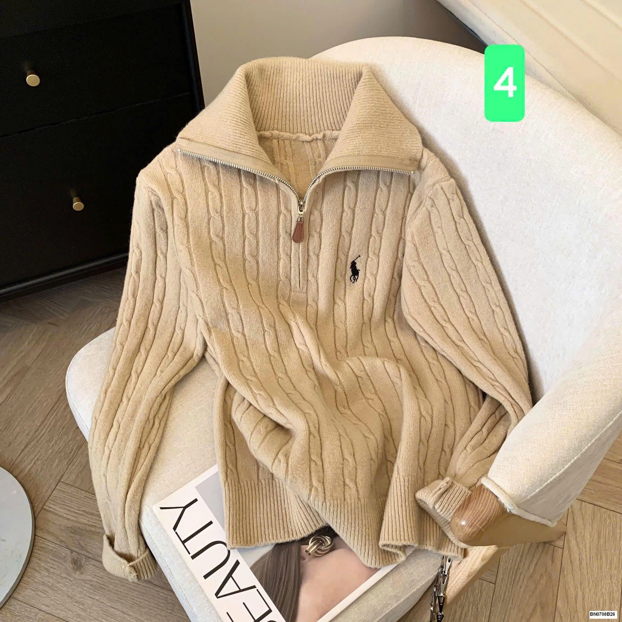 ÁO LEN THÊU NGỰA NỮ