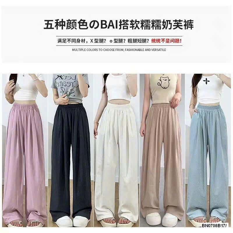 QUẦN SUÔNG LƯNG CHUN CHO NỮ