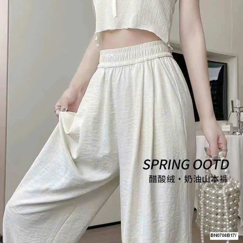 QUẦN SUÔNG LƯNG CHUN CHO NỮ