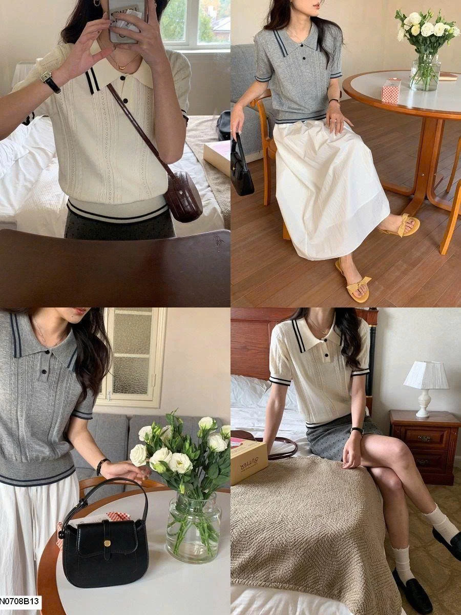 ÁO LEN DỆT KIM CỔ BẺ