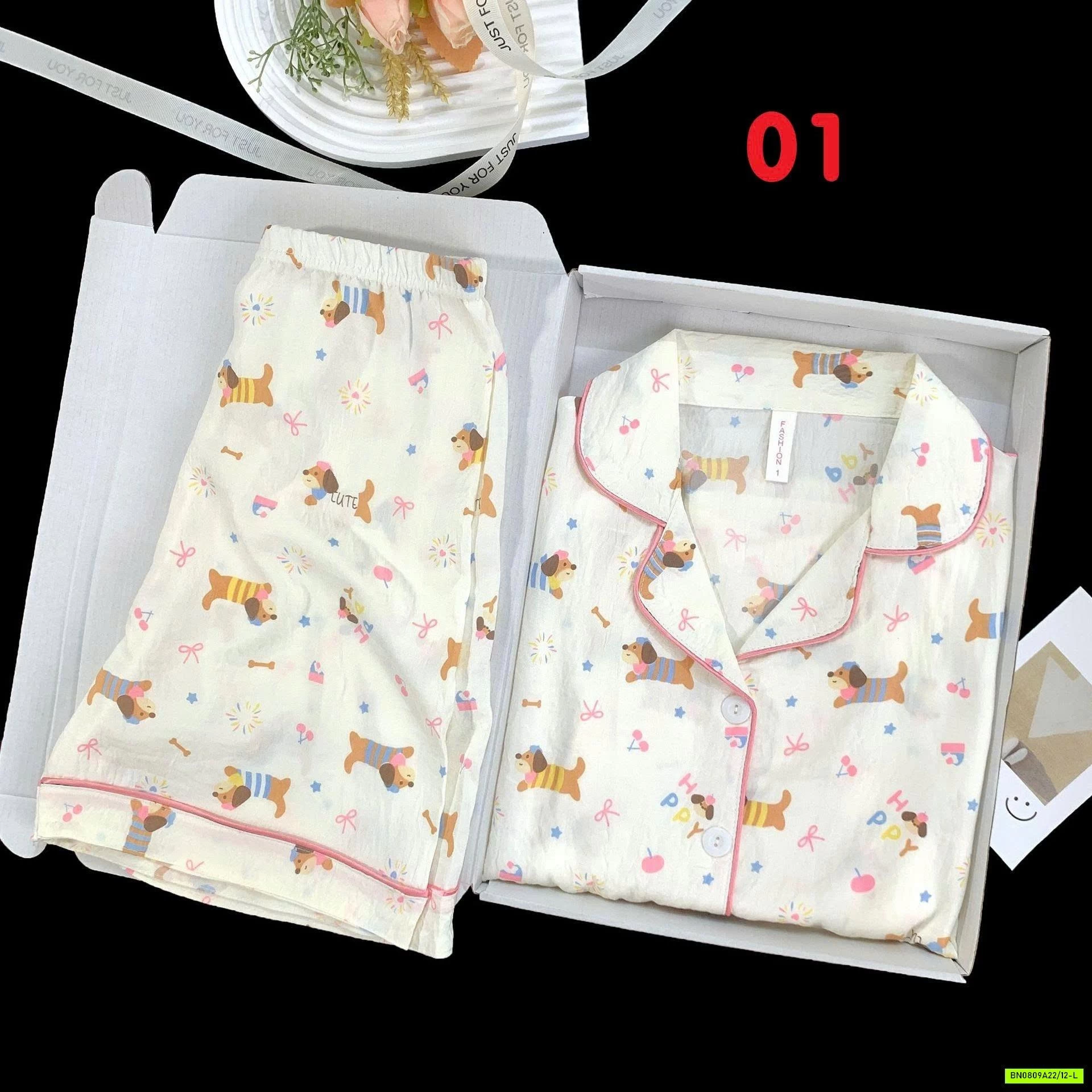 PIZAMA LỤA SỮA KUTE MẸ BÉ