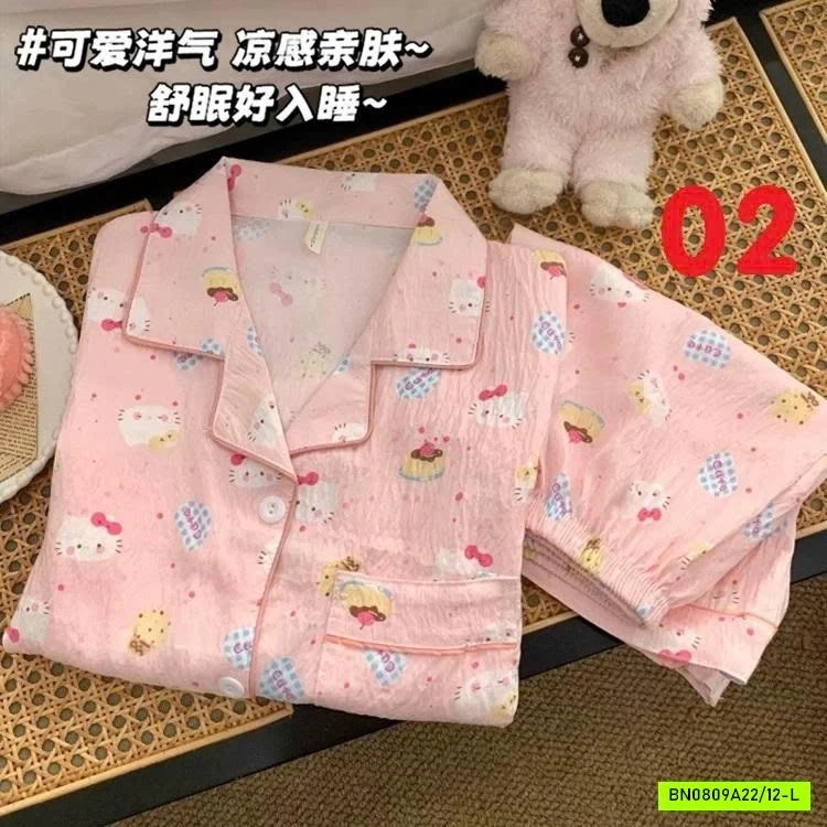 PIZAMA LỤA SỮA KUTE MẸ BÉ