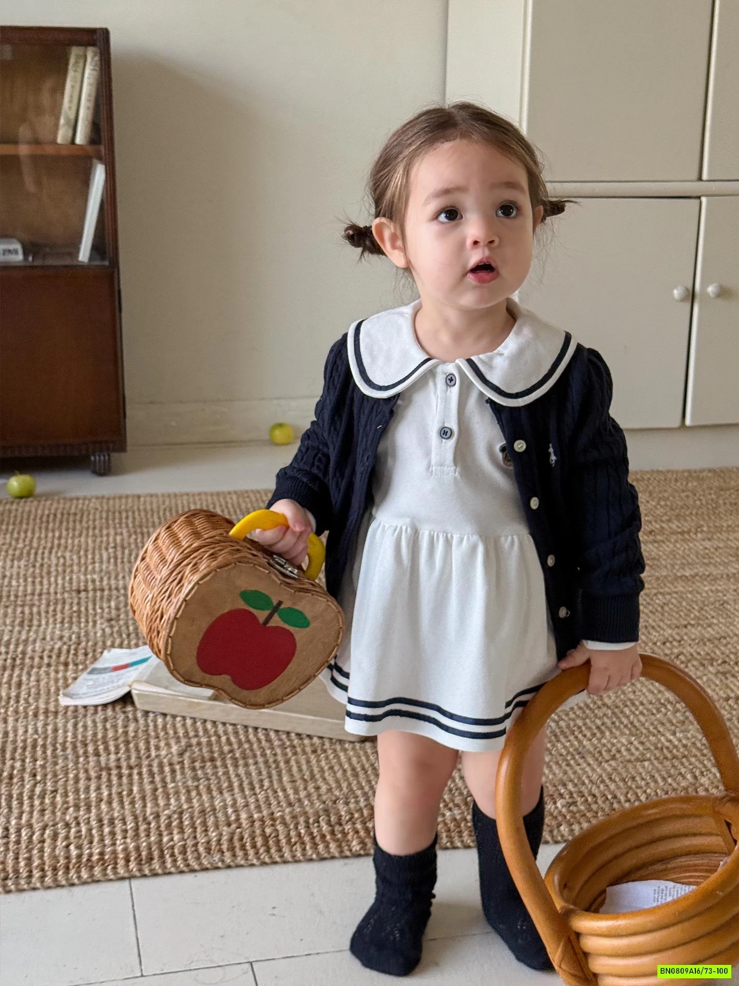 VÁY POLO MIX KHOÁC LEN XINH XẮN