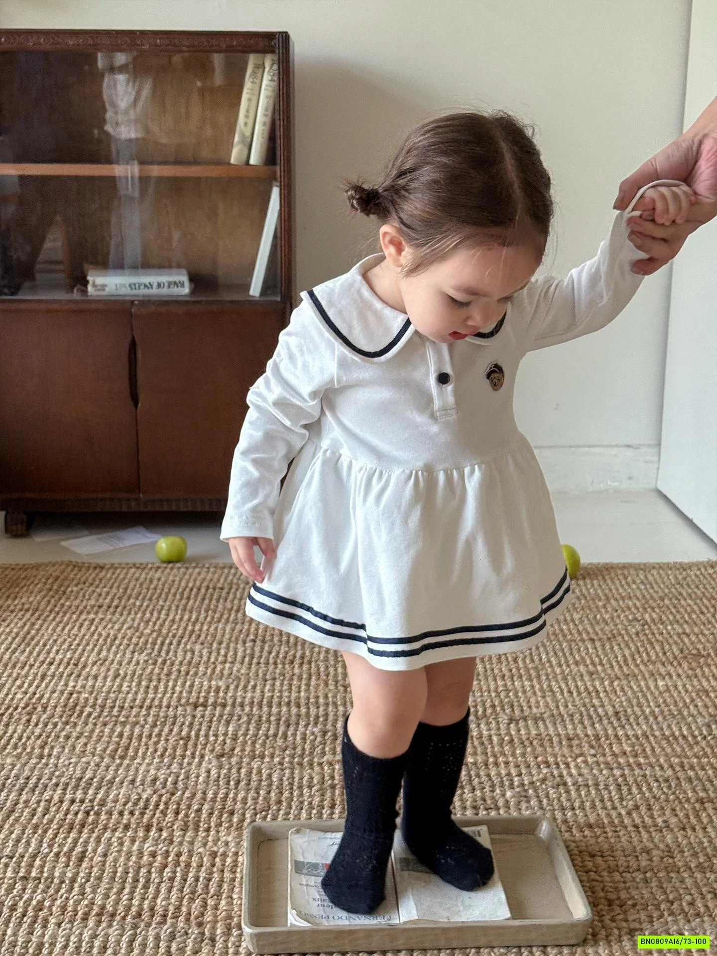 VÁY POLO MIX KHOÁC LEN XINH XẮN