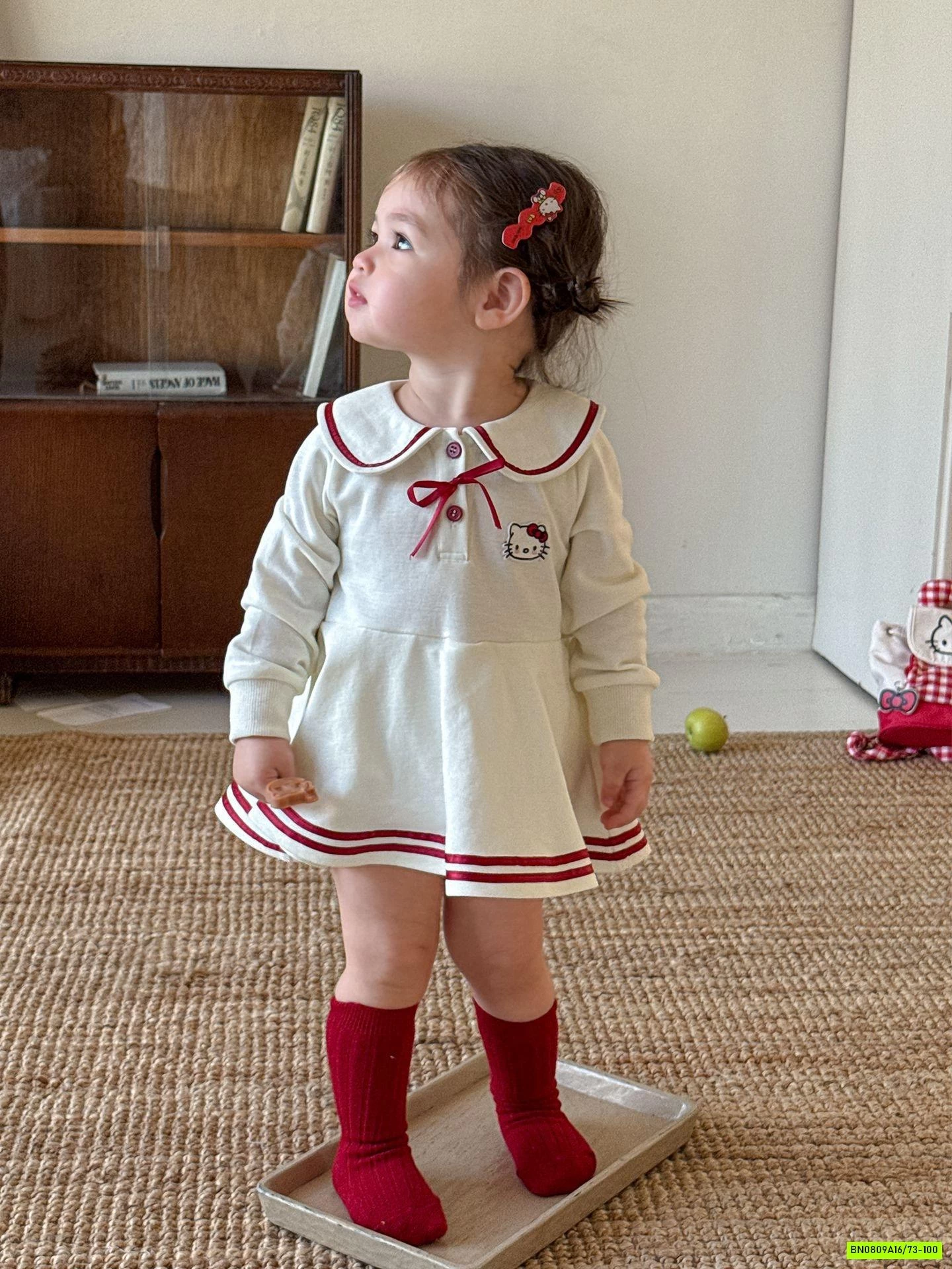 VÁY POLO MIX KHOÁC LEN XINH XẮN