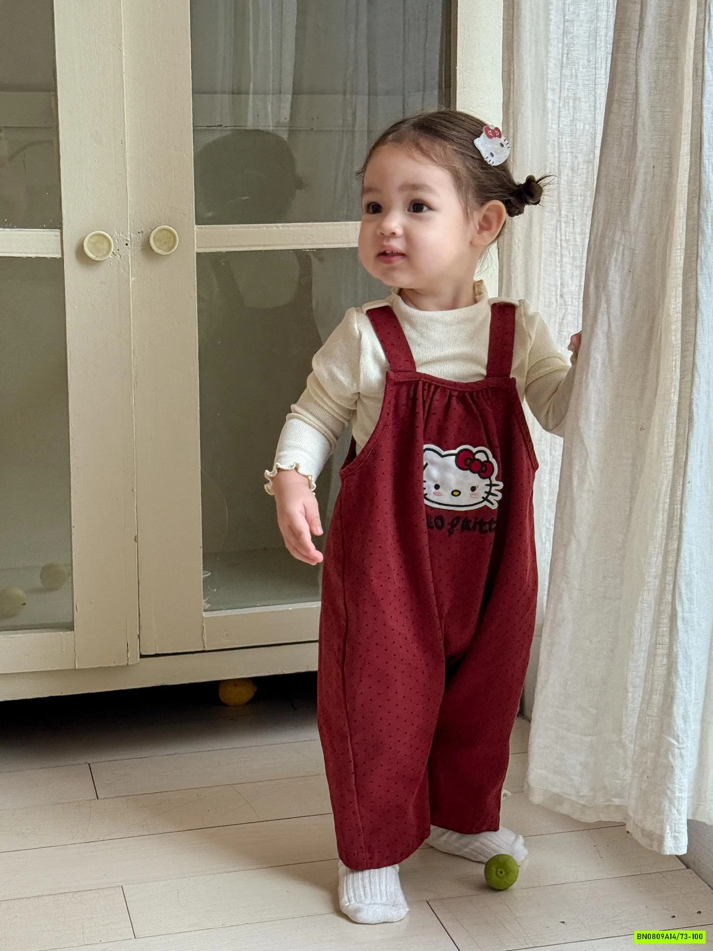 SÉT YẾM KITTY ĐỎ KÈM ÁO GIỮ NHIỆT