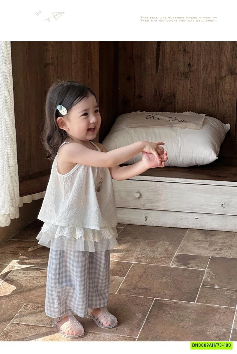 SÉT 2 DÂY MIX QUẦN SUÔNG VIỀN REN