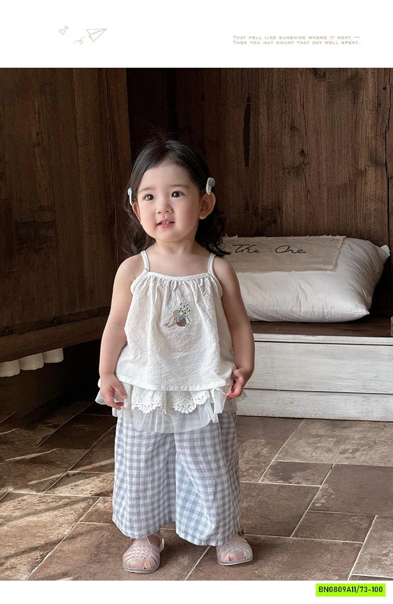 SÉT 2 DÂY MIX QUẦN SUÔNG VIỀN REN