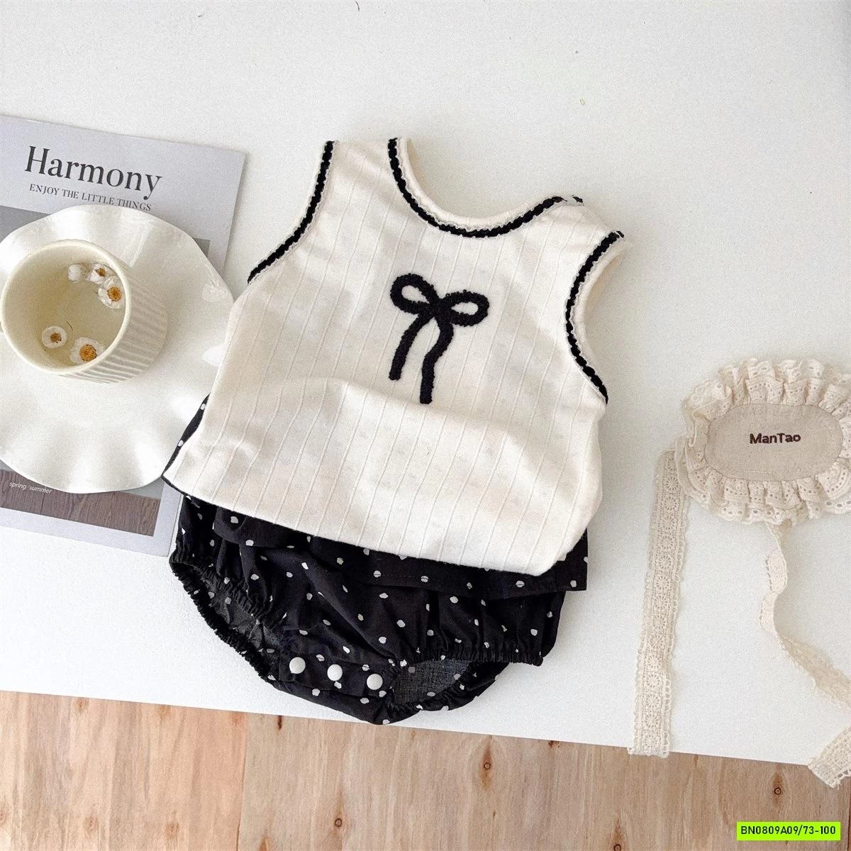 SÉT MONTOGHI MIX QUẦN BÍ CHẤM BI