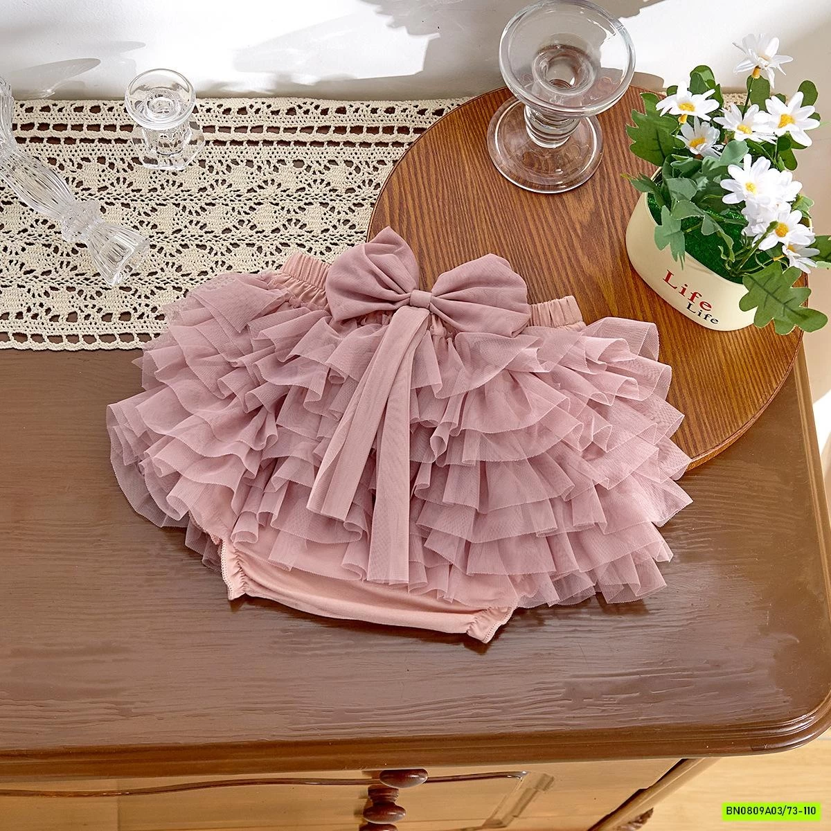 SÉT ÁO MIX QUẦN VÁY TUTU SIZE NHÍ