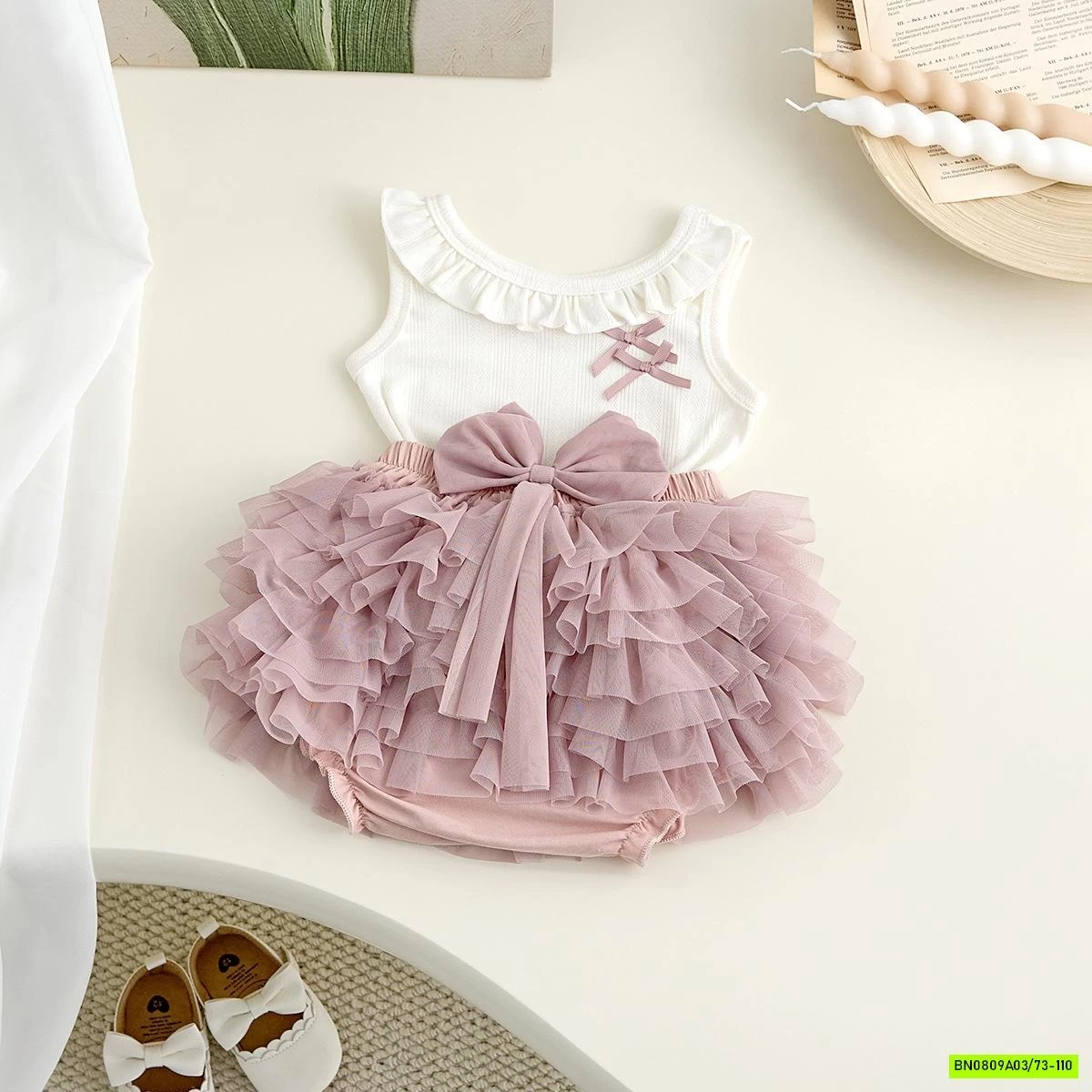 SÉT ÁO MIX QUẦN VÁY TUTU SIZE NHÍ