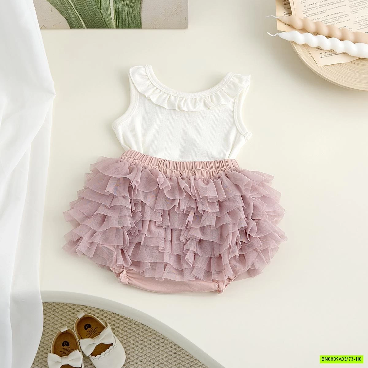 SÉT ÁO MIX QUẦN VÁY TUTU SIZE NHÍ