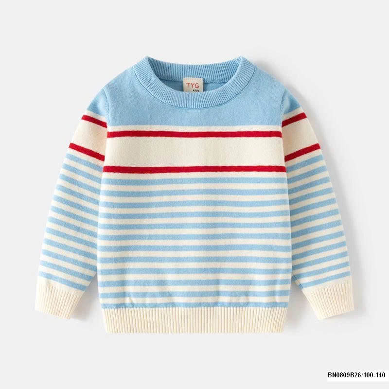 ÁO LEN KẺ NGANG CỔ TRÒN