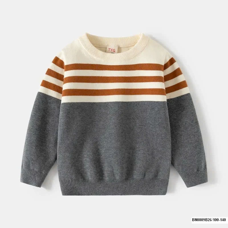 ÁO LEN KẺ NGANG CỔ TRÒN