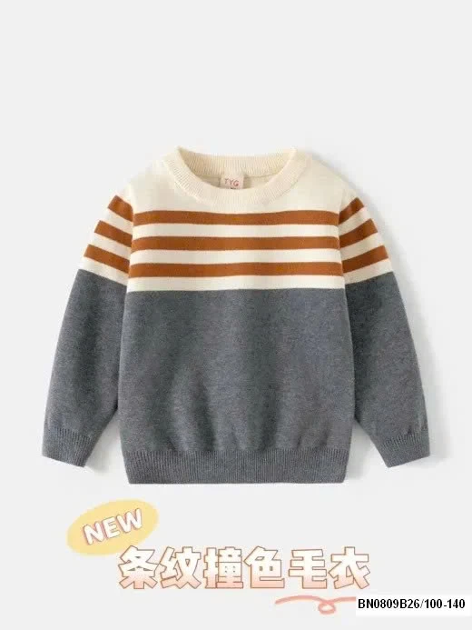 ÁO LEN KẺ NGANG CỔ TRÒN