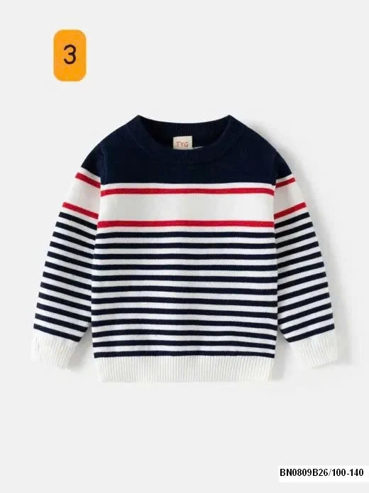 ÁO LEN KẺ NGANG CỔ TRÒN