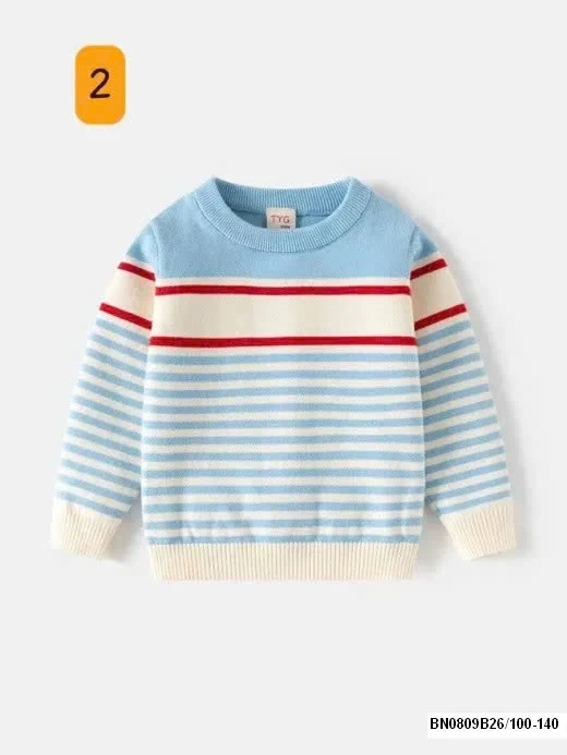 ÁO LEN KẺ NGANG CỔ TRÒN