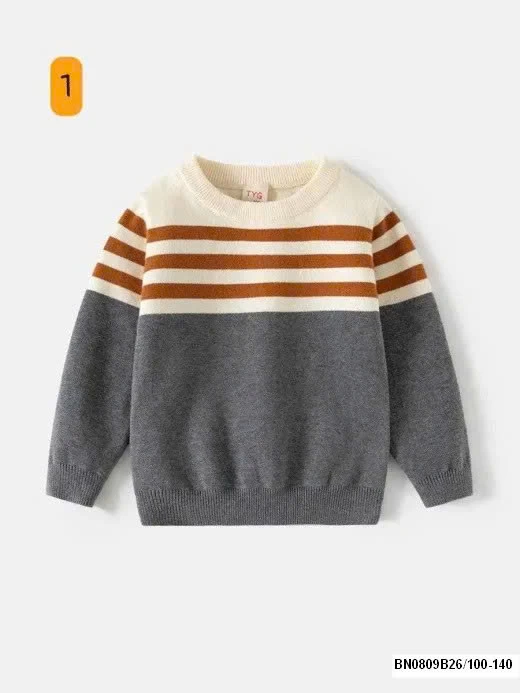 ÁO LEN KẺ NGANG CỔ TRÒN