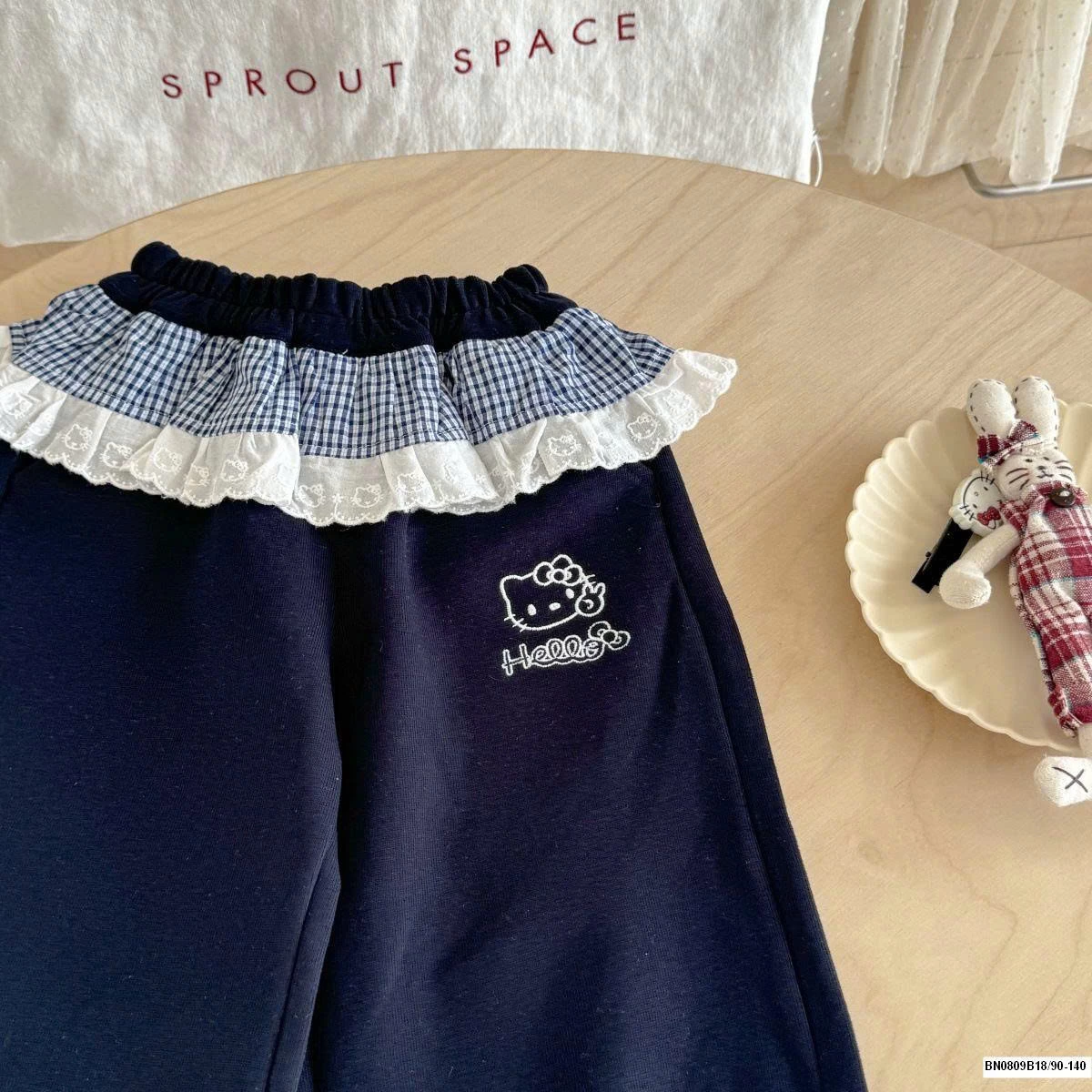 SÉT KITTY QUẦN PHỐI REN CARO NINGLI