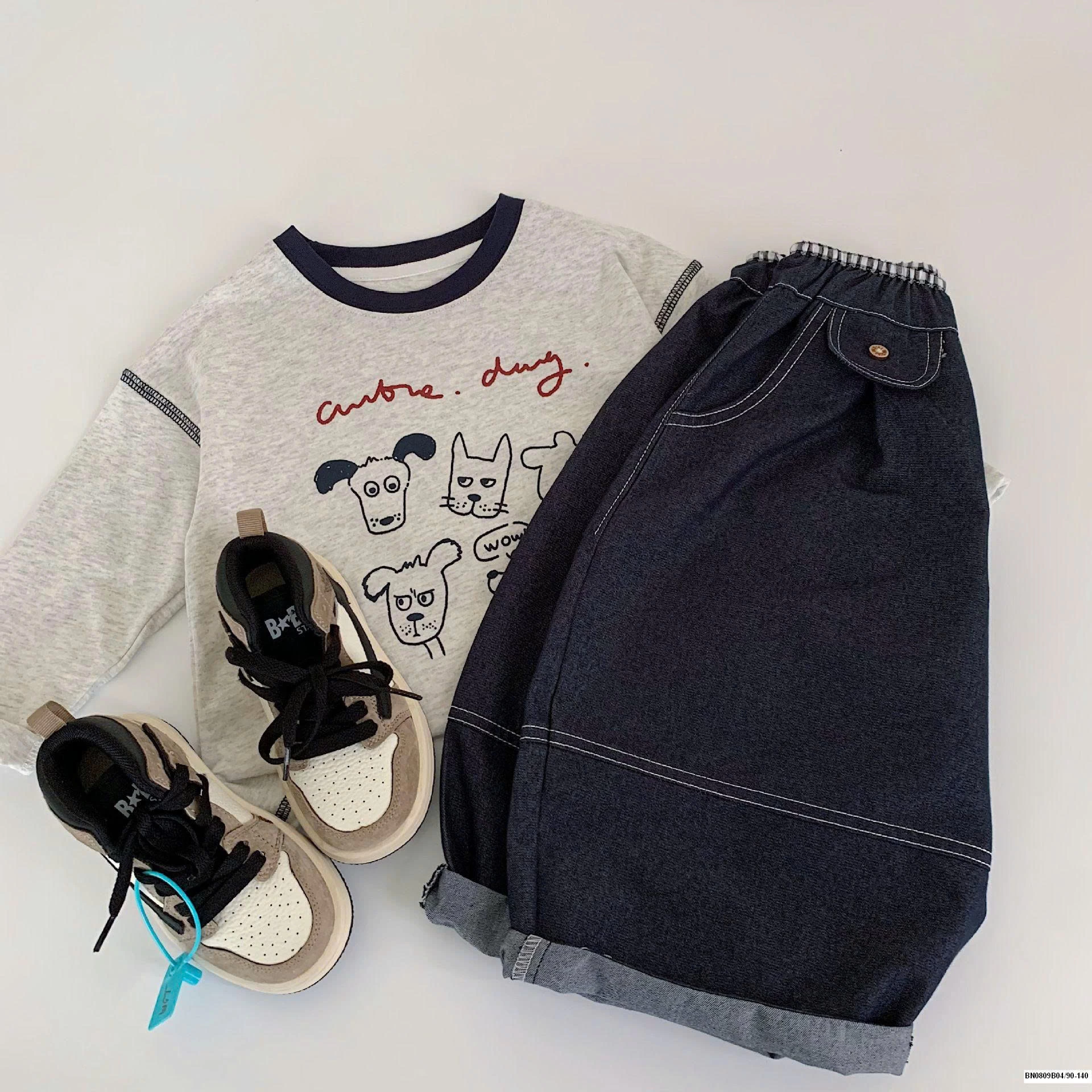 QUẦN DENIM DÁNG BOMBER