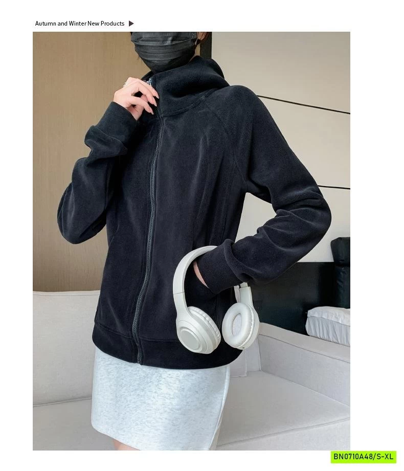 KHOÁC NỈ LÓT NHUNG LIỀN MŨ