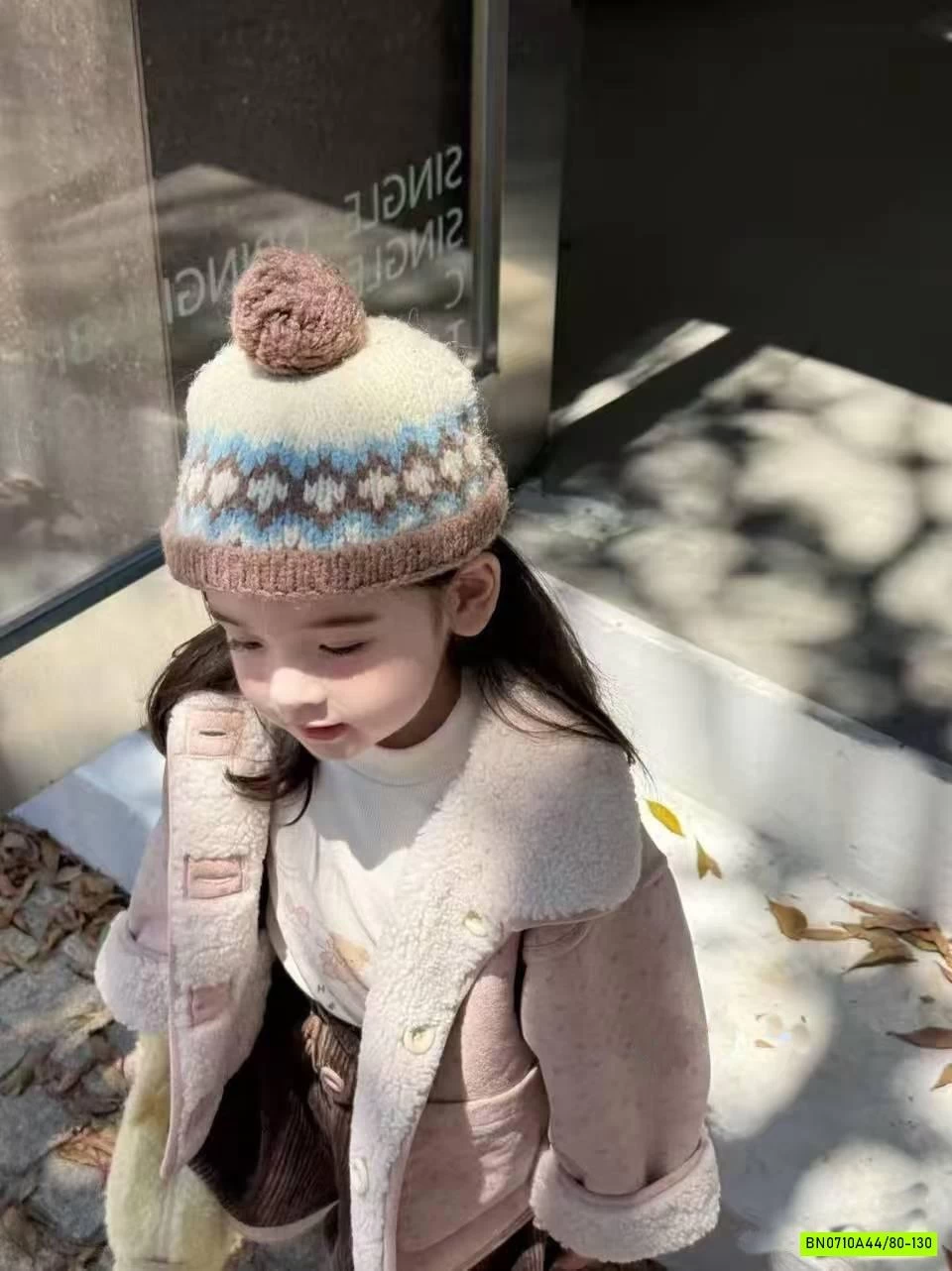 KHOÁC NHUNG HỒNG LÓT LÔNG CỪU