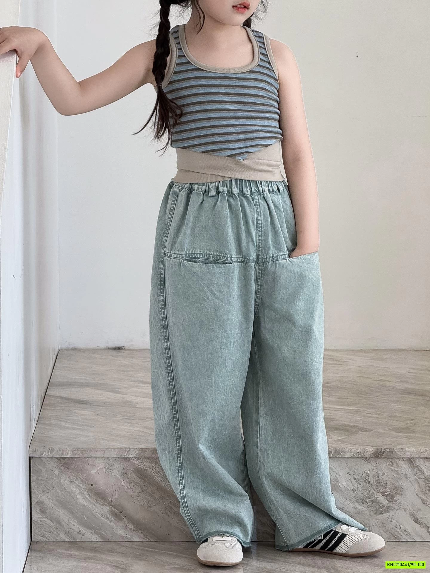 JEANS SUÔNG TÚI NGƯỢC