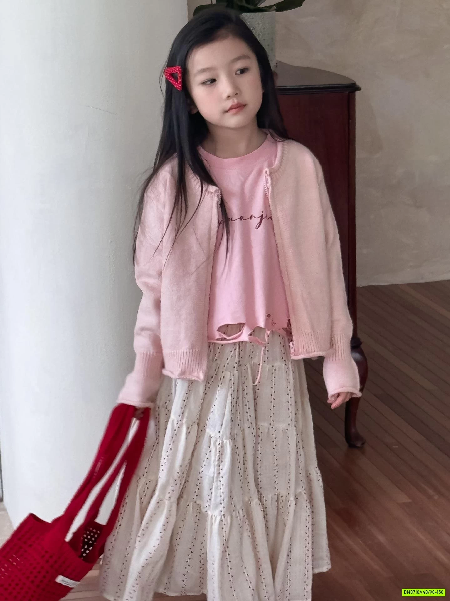 SÉT VÁY HỒNG XUANKIDS 3 CHI TIẾT