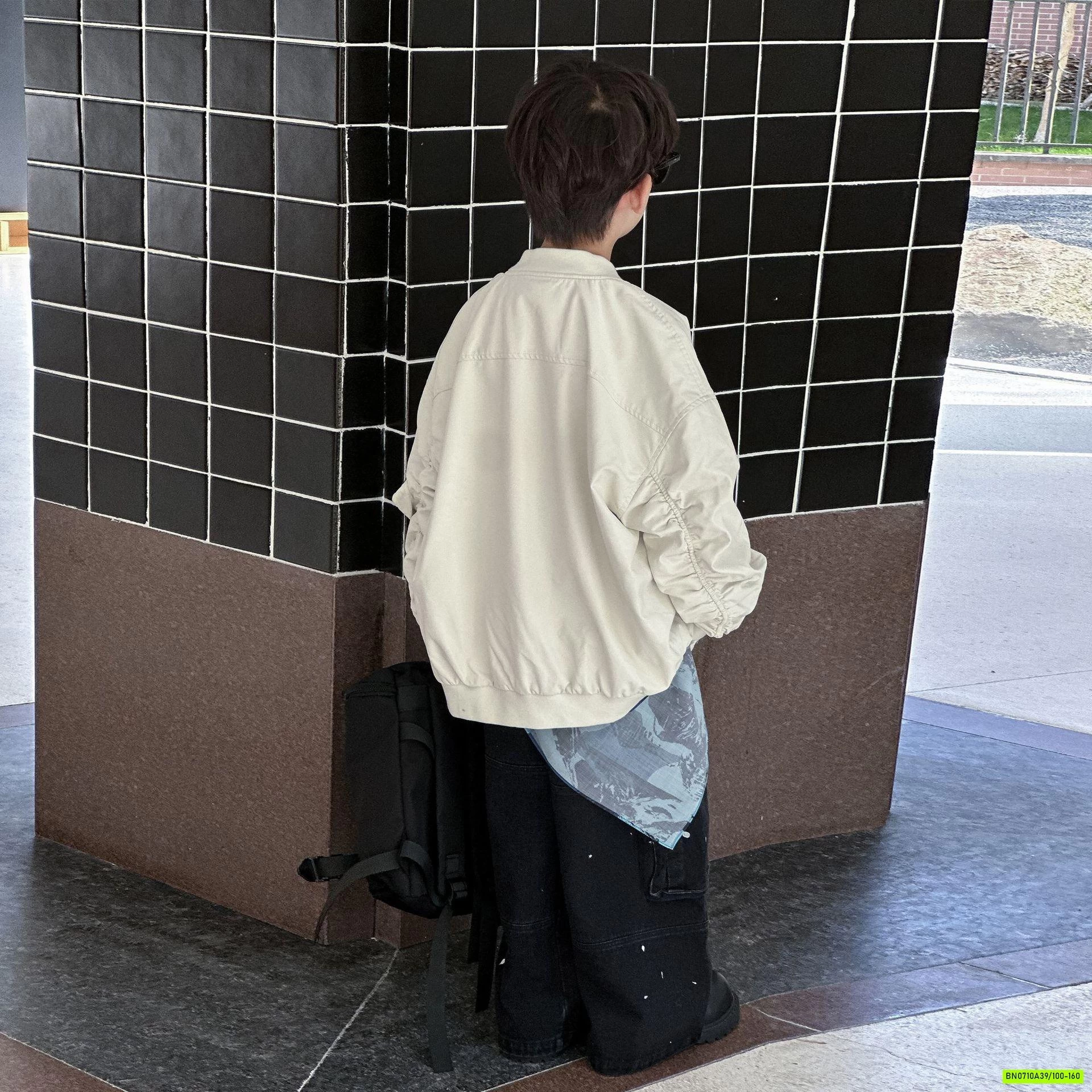 KHOÁC BOMBER DA KHÓA TAY CAO CẤP