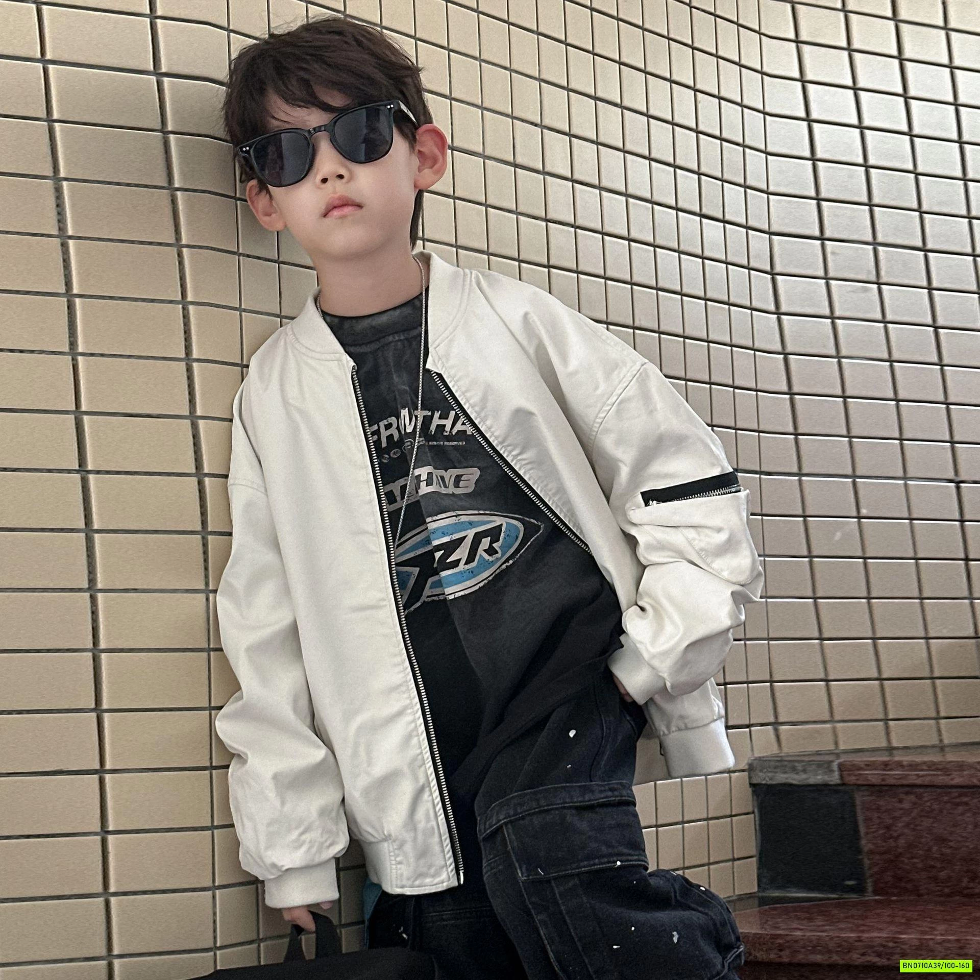 KHOÁC BOMBER DA KHÓA TAY CAO CẤP