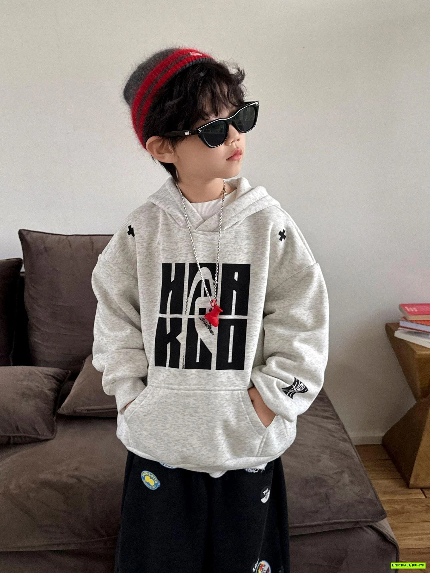 HOODIE LÓT LÔNG CỪU TÚI TRƯỚC
