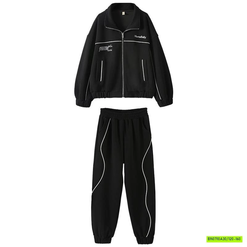 SÉT THỂ THAO ĐEN PHỐI VIỀN TRẮNG