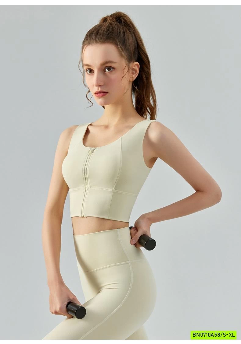 ÁO TẬP GYM/YOGA KHÓA TRƯỚC CAO CẤP